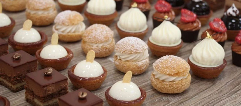 gateaux realises dans un cours de patisserie a petit prix